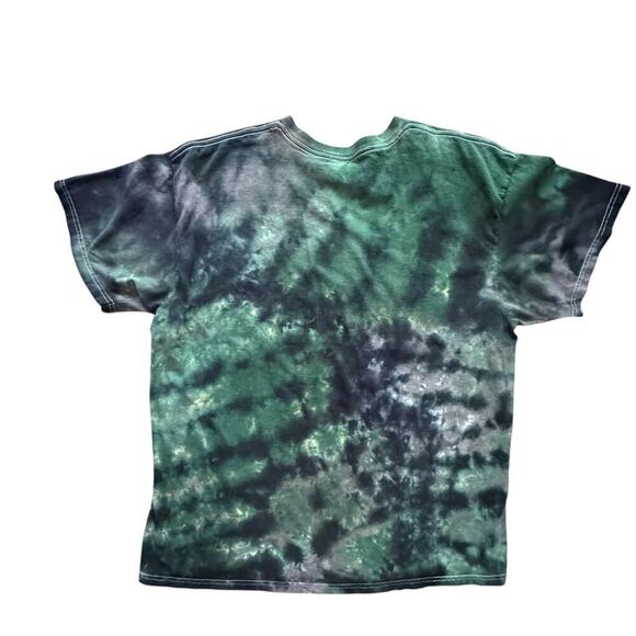THE MOUNTAIN x 2000s Green Tie-Dye Celtic Shirt Size M - Picture 2 of 5